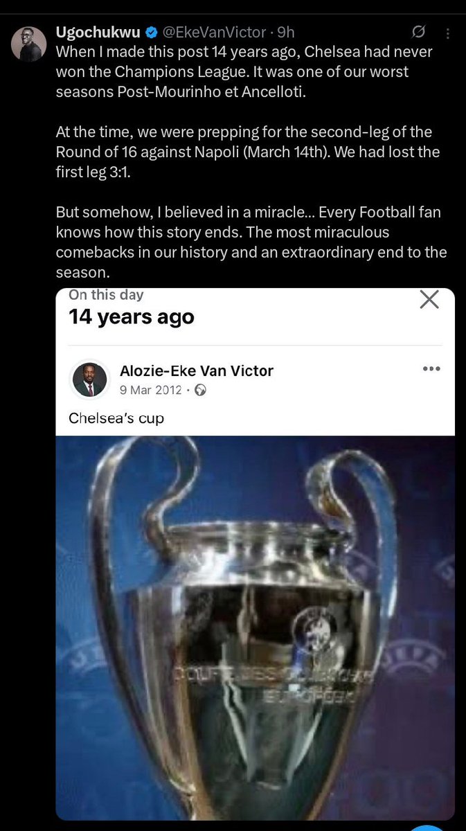 Keziclef01's tweet photo. Chelsea will do it again that miracle will happen again starting from psg https://t.co/8WSerUWlvW