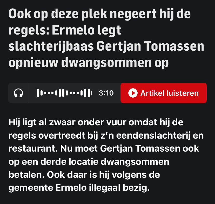Tonselseveld's tweet photo. Gemeente Ermelo legt Tomassen dwangsommen op wegens illegale uitritten aan de Eendenparkweg. Bewoners dienden handhavingsverzoek in vanwege onveiligheid en overlast. Zeer goede zaak dat de gemeente hier keihard tegen op treedt. Lees meer: https://t.co/TXue1JeUSO https://t.co/5zjtVIXnT8