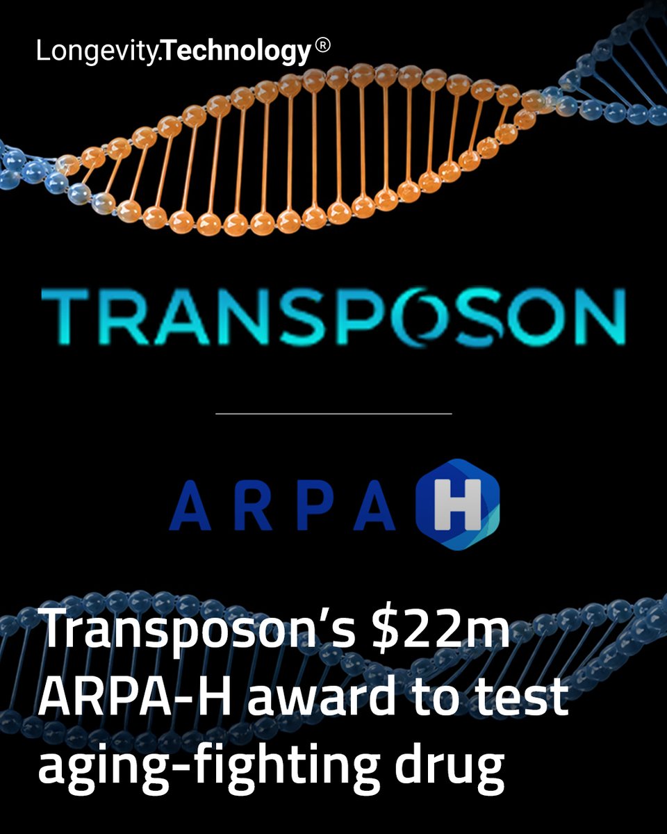 LongevityTech's tweet photo. The federal grant will fund TPN-101 studies aimed at helping people stay healthier and sharper as they age.

https://t.co/pI9psBqhX7

#longevity #biotech #agingresearch #drugdevelopment #transposon #ARPah #healthspan #geroscience https://t.co/NVlZKbheah