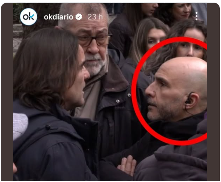 Identificado el HDP este,es un escolta de Oscar López le llaman "Quasimodo "pertenece a las milicias de asalto de Marlaska,muy violento.