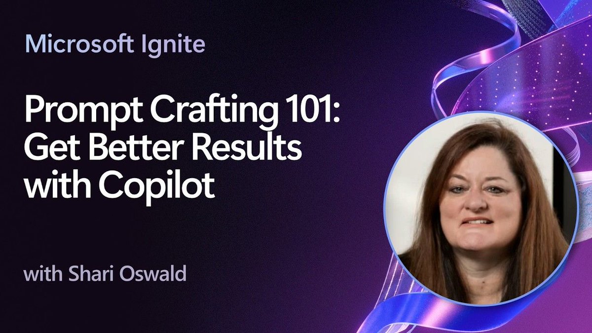 dotnet's tweet photo. Great ideas in, great results out! The secret to unlocking Copilot’s full potential starts with how you ask.
In this #MSIgnite session replay, we break down the anatomy of a powerful prompt and how small tweaks can deliver dramatically better results. 🎥 https://t.co/NqzWzV7Rqx https://t.co/DbCCcbtyRA
