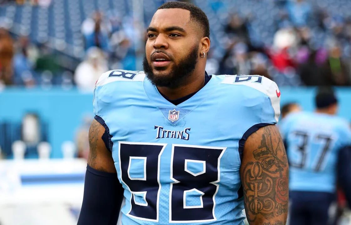 loebsleads's tweet photo. John Franklin-Myers, Jeffery Simmons, Jermaine Johnson, and the 4th Overall Pick. 

This Titans D-Line could be NASTY. https://t.co/DqE5vADi3y