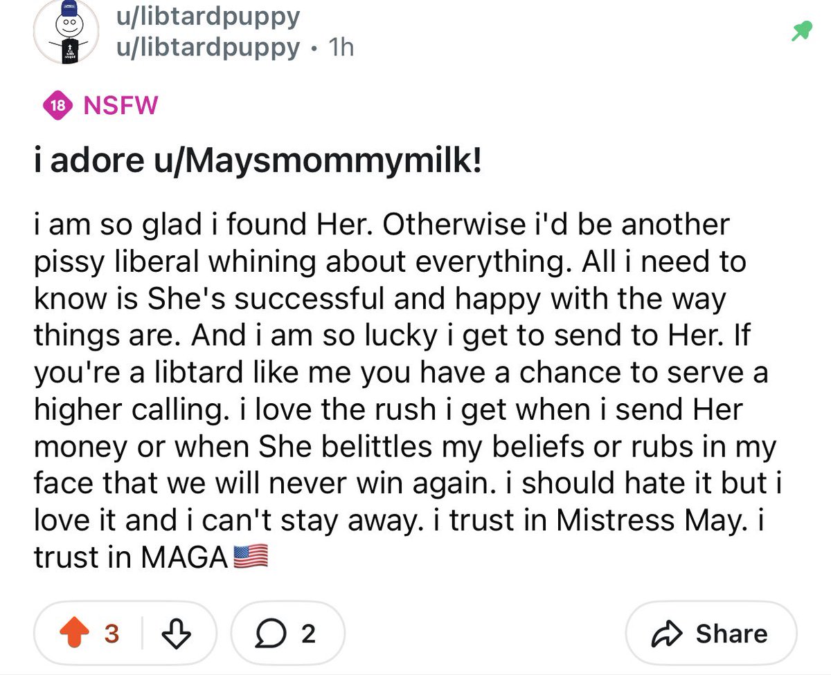 Maysmommymilk's tweet photo. Officially giving out l!bpup numbers so I can keep track of you all because there’s just too many of you these days 🤣  want your own number? Pay for it on my throne 💁🏼‍♀️😈🇺🇸 

Who do we trust in again puppys?! I wanna hear it loud and proud! 😜

MAGA Findom Femdom MAGAgoddess https://t.co/fXnSwguawM
