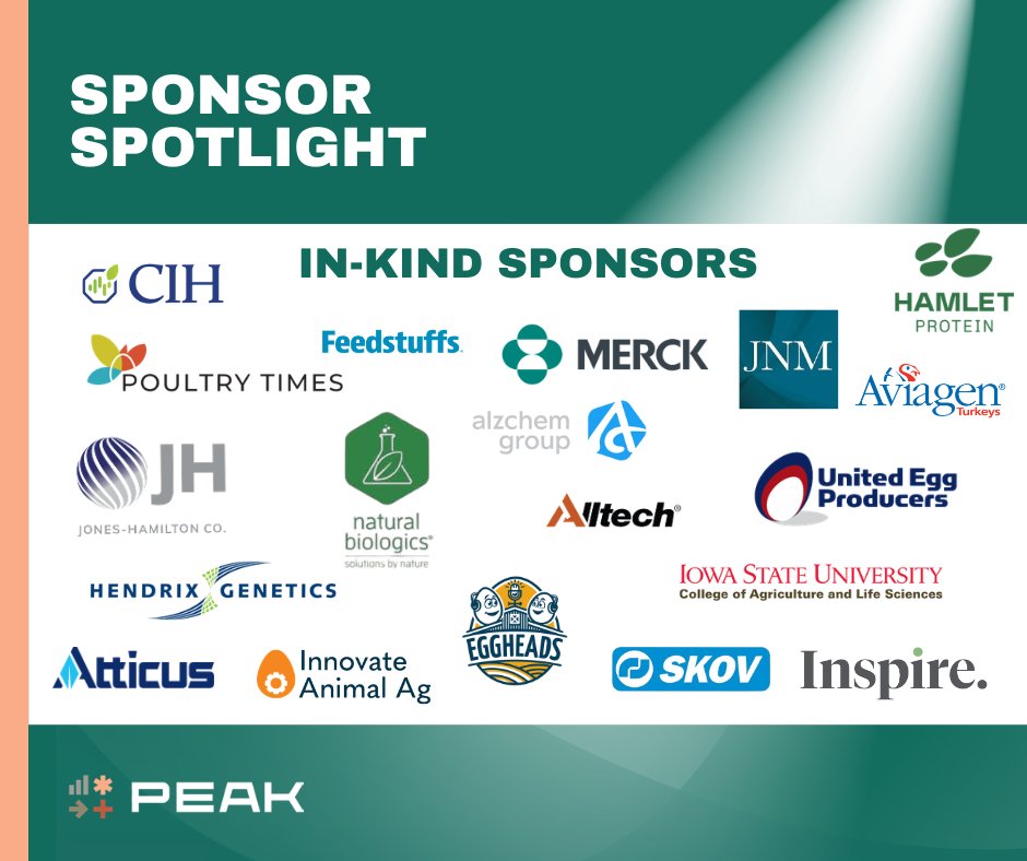 A huge shout-out to all our In-Kind Speaker Sponsors for supporting PEAK and making it possible for attendees to bring profitability, experience, advancement, and knowledge to life through insightful exhibits and industry-leading speakers.