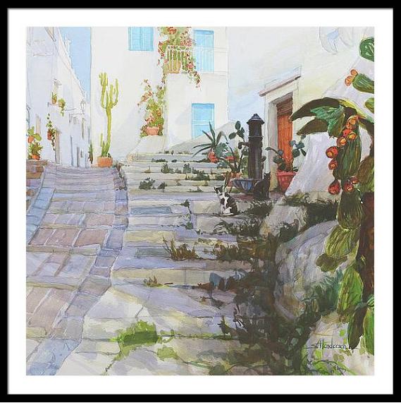 SHendersonArt's tweet image. Imagine a world without steps or the need for steps: that would be a flat earth indeed.

Steps to the White City framed print, available at Steve Henderson Art.

#italy #travel #europe