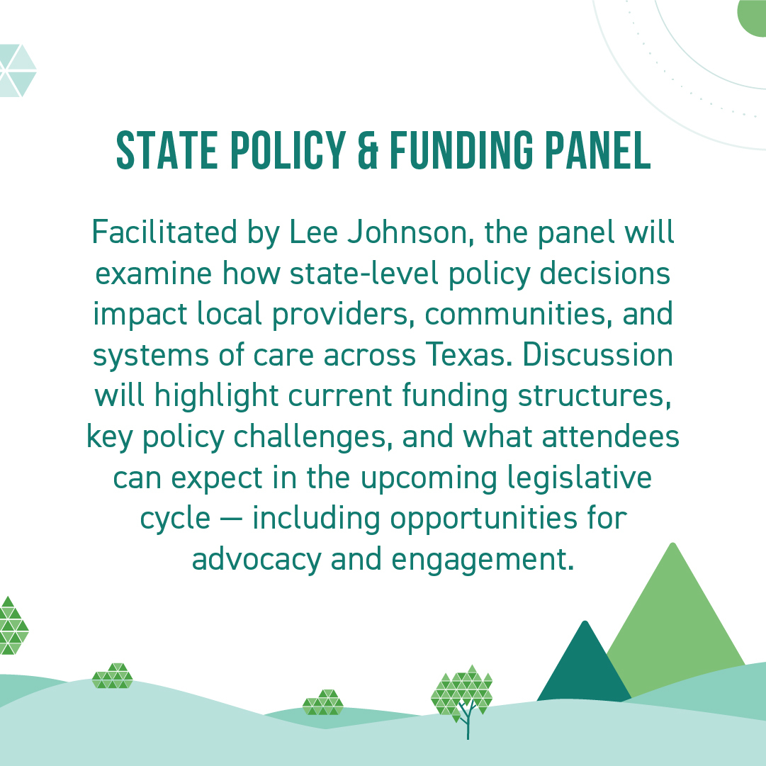 Facilitated by Lee Johnson, REP. Shelley Luther and SEN. Brent Hagenbuch will examine how state-level policy decisions impact local providers, communities, and systems of care across Texas at #CBHC2026.

Get tickets at shorturl.at/RovGI