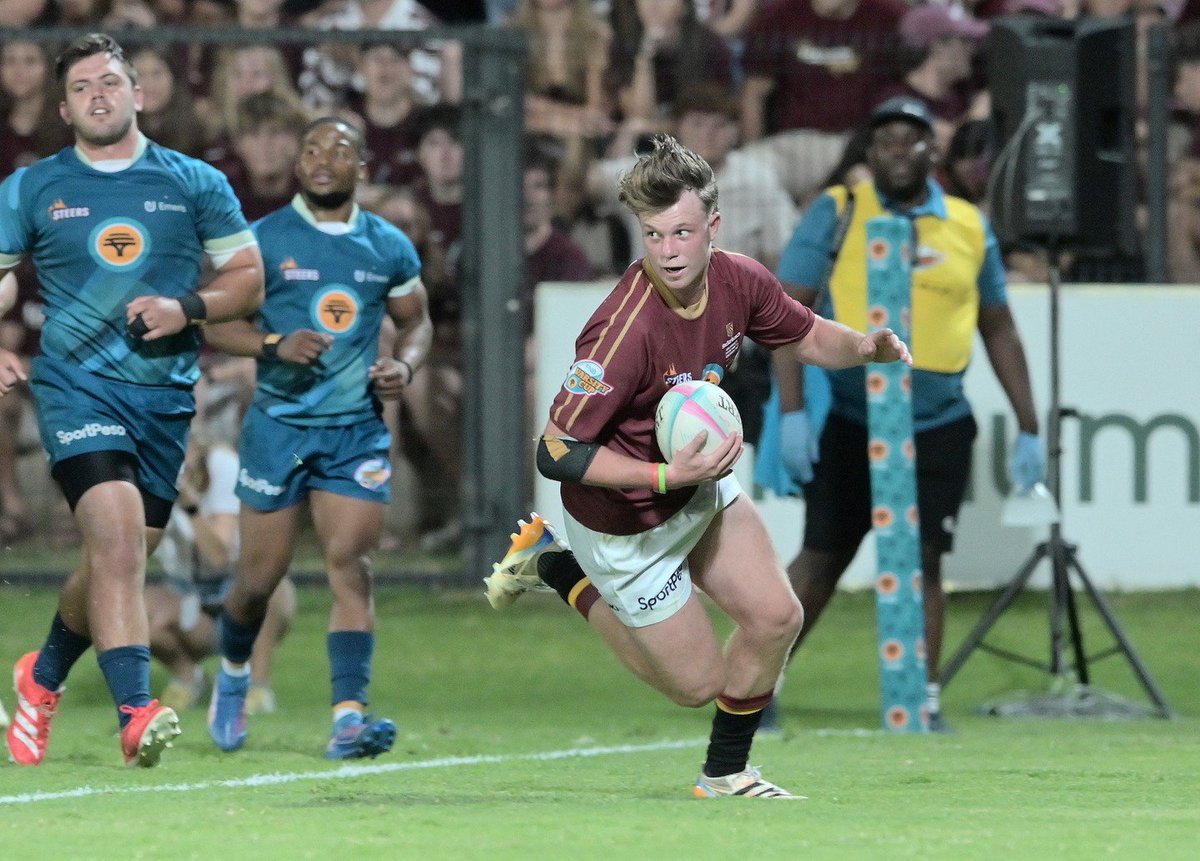 MatiesSport's tweet photo. FULL-TIME
Back to winning ways! The Maroon Machine put on a dominant display in Stellies, powering past Emeris in front of the home crowd. Massive effort from the boys tonight! ๐คฉ๐
FT Score: Maties 57 โ 20 Emeris
#maroonmachine #RugbyThatRocks #NXTLVL https://t.co/rv5dmBYCBs