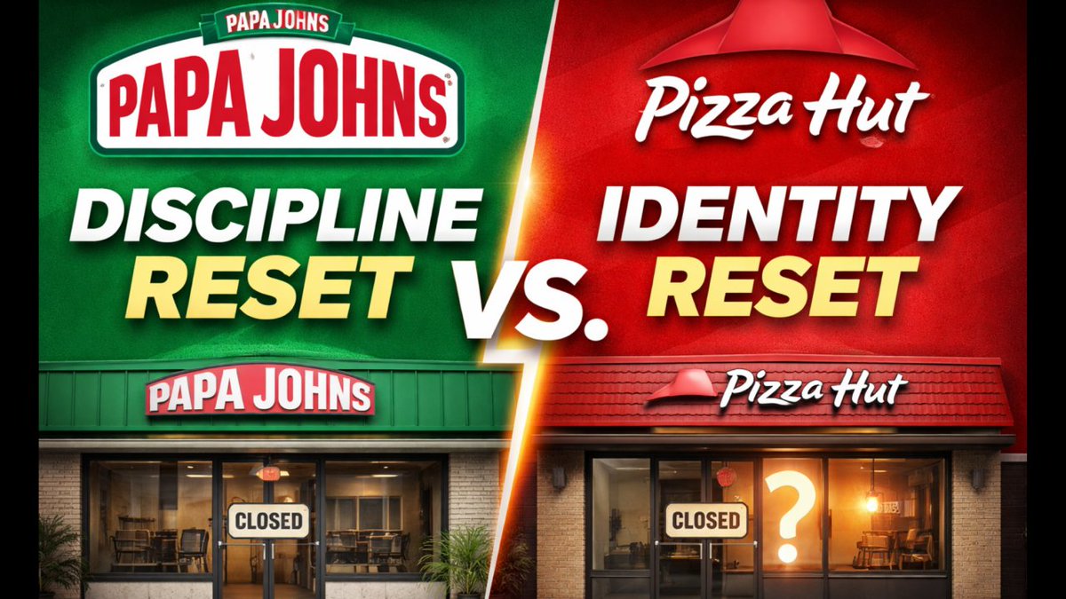 Papa Johns vs. Pizza Hut: Discipline Reset vs. Identity Reset linkedin.com/pulse/papa-joh…