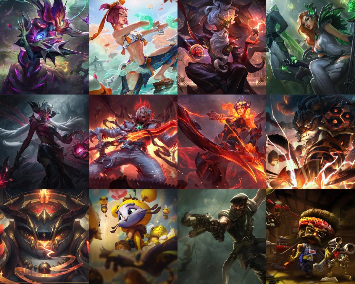 Promoção Semanal de Skins 🛍️ | estarão disponíveis até 16/03

Tier Épico
-» Lissandra Flora Fatalis | 975 Rp
-» Yunara Termas do Florescer | 1.012 Rp
-» Zilean Arcana | 975 Rp
-» Nilah Coven | 742 Rp
-» LeBlanc Galante | 607 Rp
-» Viego Dissonância da Pentakill | 675 Rp
-» Yuumel