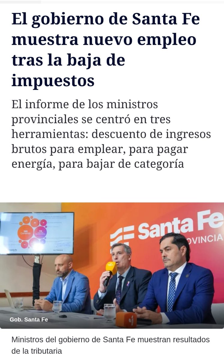 mcuvertino's tweet image. Primer mes de la Ley Tributaria 2026 en #SantaFe y ya son 2.466 las empresas que recibieron uno o más beneficios fiscales. 
En un contexto complejo, la provincia acompaña al sector productivo y cuida el empleo, con oportunidades no solo en su territorio sino también en sectores