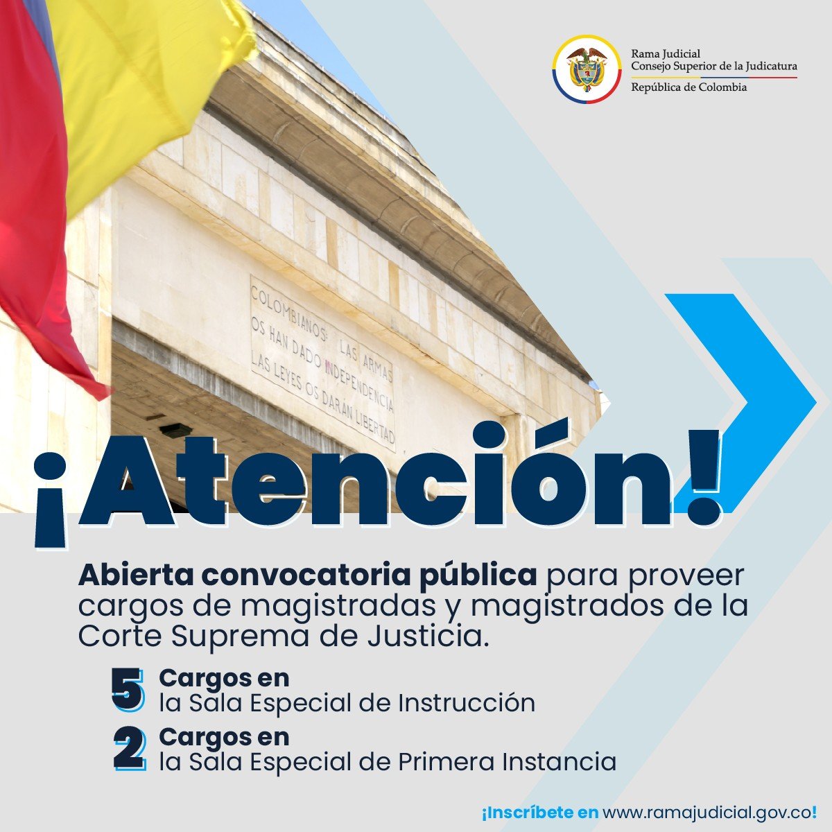 #ElecciónConTransparencia | Abierta convocatoria pública para proveer 7⃣ cargos de magistradas y magistrados de la <a href="/CorteSupremaJ/">Corte Suprema de Justicia</a> distribuidos así: 

5⃣Cargos en la Sala Especial de Instrucción
2⃣Cargos en la Sala Especial de Primera Instancia

¡Participa! acortar.link/yKMW0E