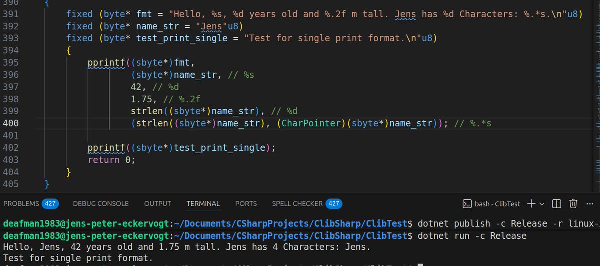 That is better than (nuin, sbyte[]) I made CharPointer as structure ...