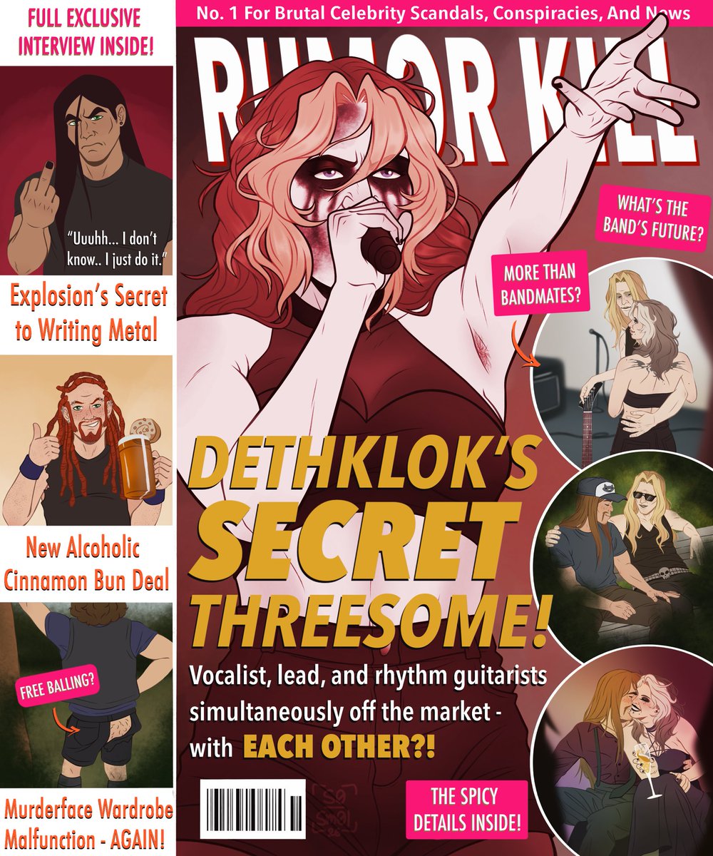 This episode would be called Scandalklok🤫 the Dethklok Minute is gonna have field day with this, and poor Charles has to deal with the drama as per usual #mtl #metalocalypse #selfship