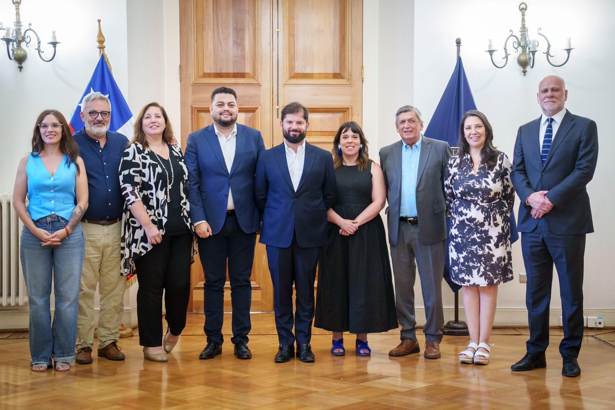 alvaroelizalde's tweet photo. Hoy tuvimos el último Comité Político Ampliado encabezado por el Presidente @GabrielBoric, junto a los líderes de los partidos políticos que respaldaron al Gobierno. https://t.co/HNVOkPSe6B