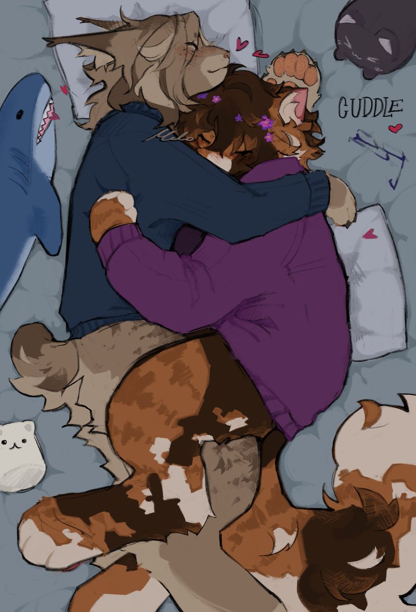 Cuddles are truly the best thing ever! 😍

🎨 Art by <a href="/mi1o_xP/">Mi1o</a>