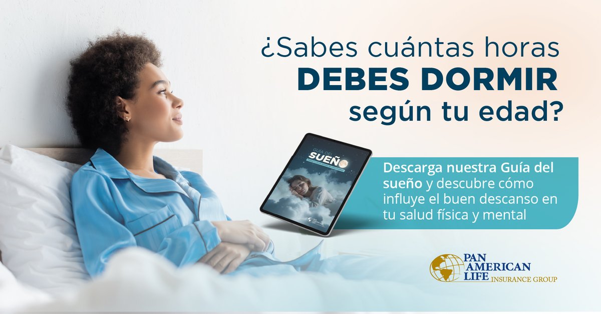 Conocer y crear un hábito con la cantidad de horas de dormir según tu edad podría ayudarte a obtener un descanso reparador que beneficie tu salud. Descubre este y más datos sobre el hábito del buen dormir en nuestra Guía gratuita: bit.ly/3MG3rxi #HábitosSaludables