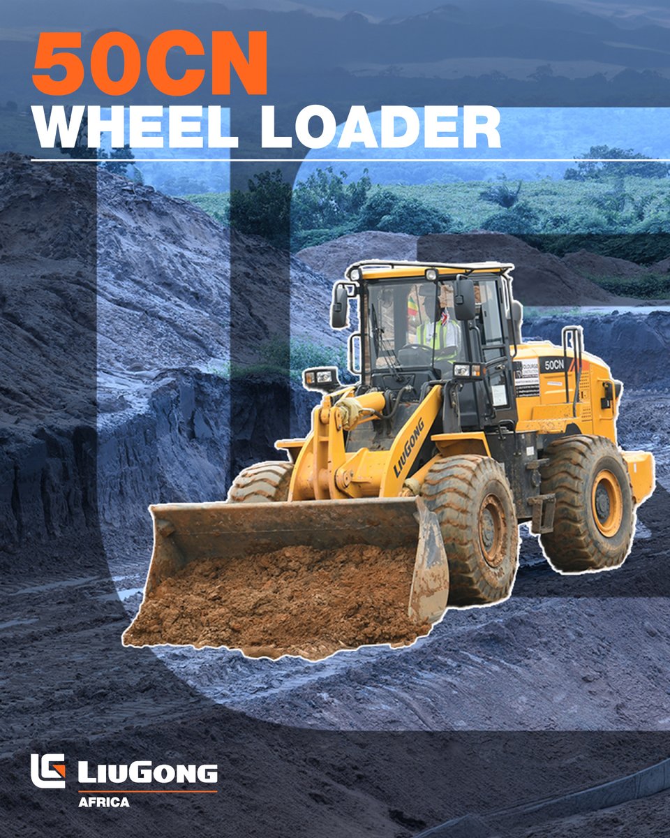 LiuGongAfrica's tweet image. Strength you can count on. The LiuGong 50CN Wheel Loader delivers power, speed, and reliability on every jobsite.

#LiuGong50CN #BuiltForSuccess #HeavyDutyPerformance #ReliablePower #JobsiteStrength