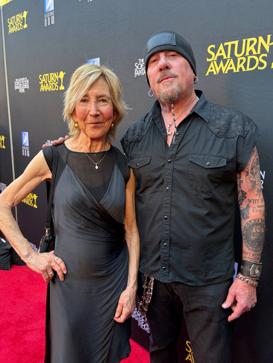 KurtDeimer's tweet photo. Had an amazing time at the Saturn Awards with Lin Shaye! 📸
See horror movie icons @mslinshaye and @choptopmoseley in our new movie Scared To Death! 

In theaters Friday, March 13th.

🎟 Tickets on sale now at AMC Theatres, link in bio https://t.co/isLriZXCgq