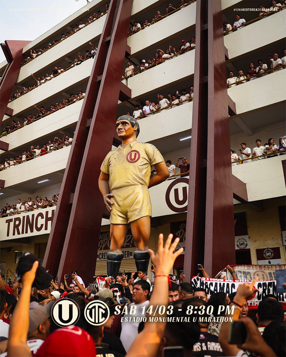 Monumental_U_'s tweet photo. 𝗝Ⓤ𝗻𝘁𝗼𝘀 𝗲𝗻 𝗰𝗮𝘀𝗮 𝘂𝗻𝗮 𝘃𝗲𝘇 𝗺𝗮́𝘀 💪

🔜 @Universitario 𝘷𝘴. 𝘜𝘛𝘊

🏆 𝘈𝘱𝘦𝘳𝘵𝘶𝘳𝘢 2026 - 𝘍𝘦𝘤𝘩𝘢 7

🎟️ https://t.co/fTZeej7ruf

#LaCasaDelMásCampeón https://t.co/KgZauf2Pps
