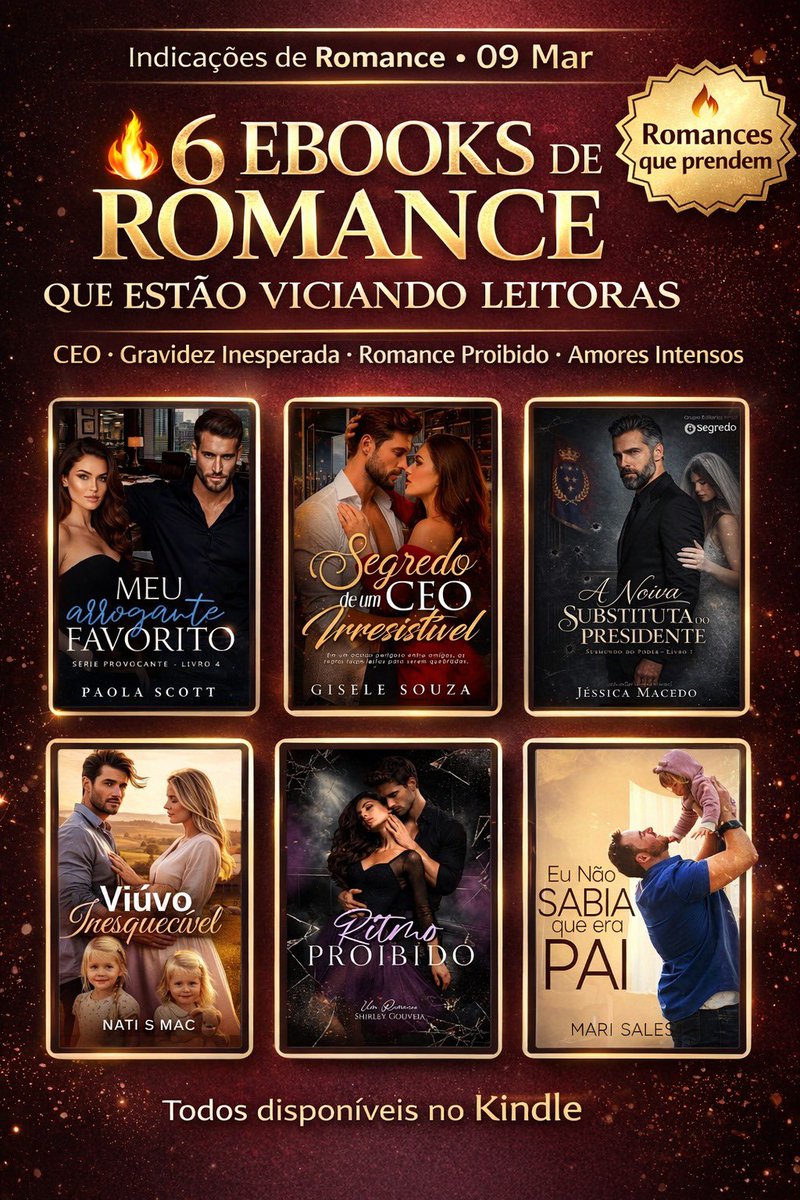😊Indicação de Ebooks ✨
🔗 amzn.to/4cuws9G
🔗 amzn.to/4aXMzKB
🔗 a.co/d/0dPrAhBD
🔗 amzn.to/4b0C0Yl
🔗 amzn.to/4lptpCe
🔗 amzn.to/4rpldDc