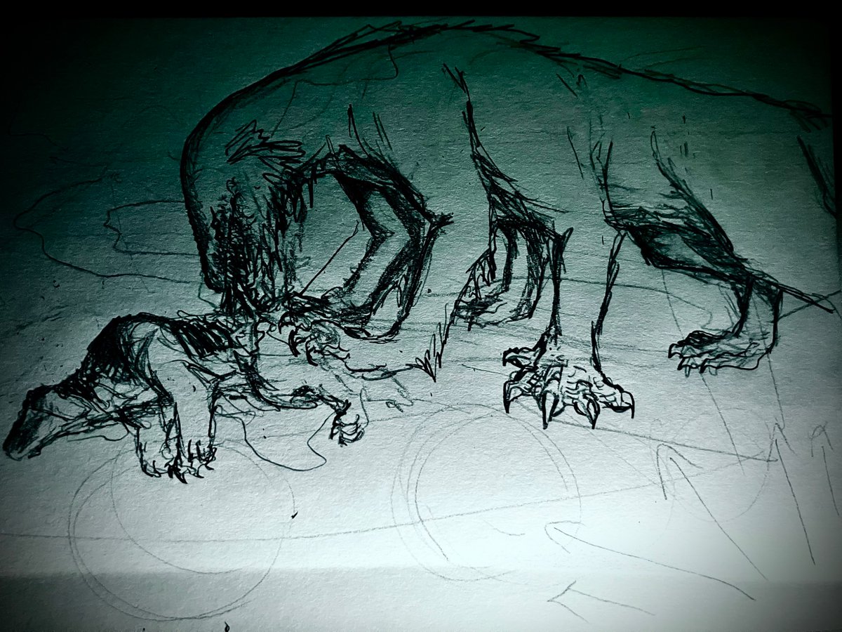 changeling225's tweet photo. @KyuFaraday Most recent you say?.. 
For drawn artwork that'd be, a portrait of my Lilii from dnd, an analysis of Cammelyas "vine" plant from wuthering waves, and a cryptid monster I made. https://t.co/mIVQ0UPzU0