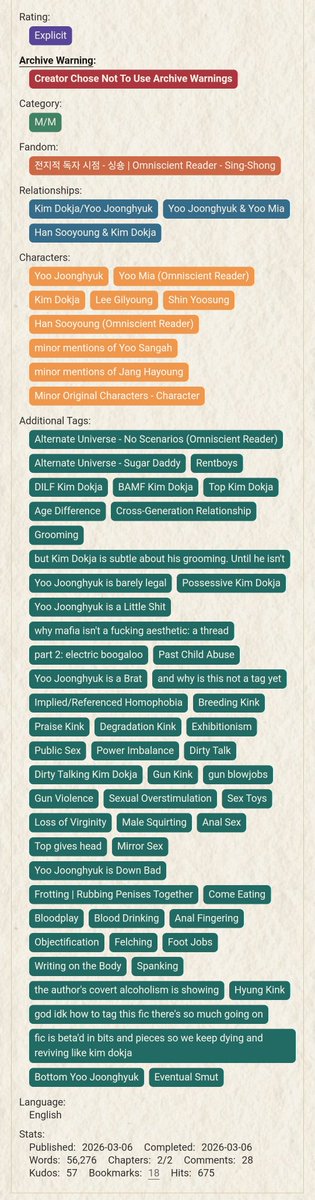 blorboja's tweet photo. "Danse Macabre"

• E!
• One-shot, 56.3k words
• #dokjoong
• #DILFja 
• No Scenarios AU

🔗⬇️ https://t.co/Ba0vfq4OFz