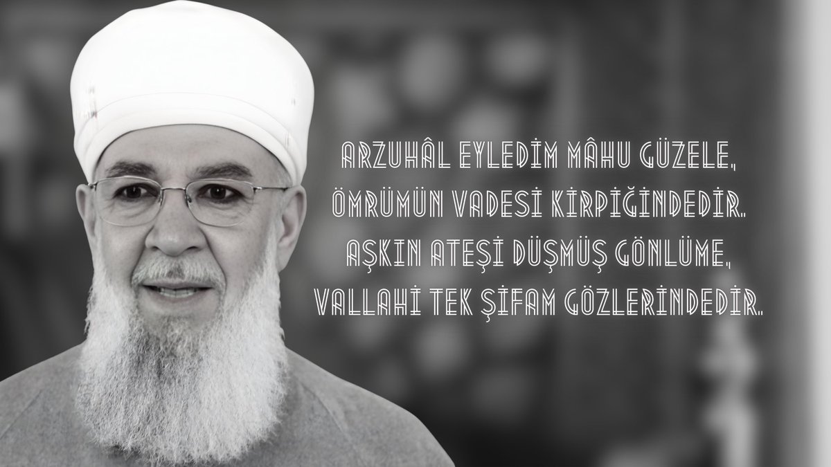Arzuhâl eyledim mâhu güzele,
Ömrümün vadesi kirpiğindedir.
Aşkın ateşi düşmüş gönlüme,
Vallahi tek şifam gözlerindedir.