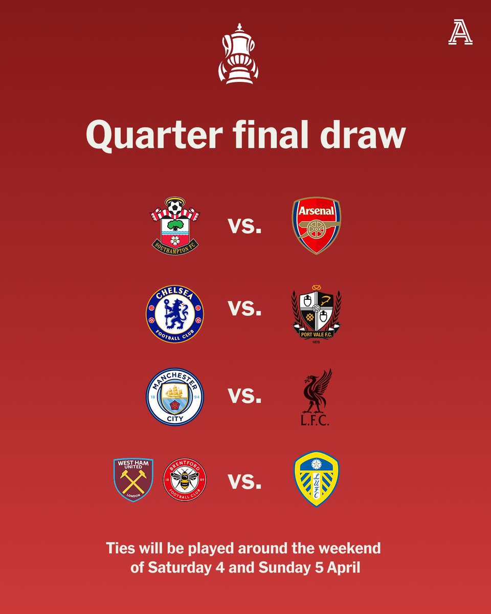 #FACUP quarter final