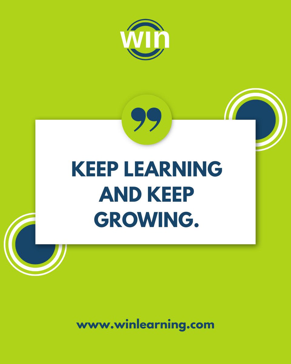 WIN Learning tweet media