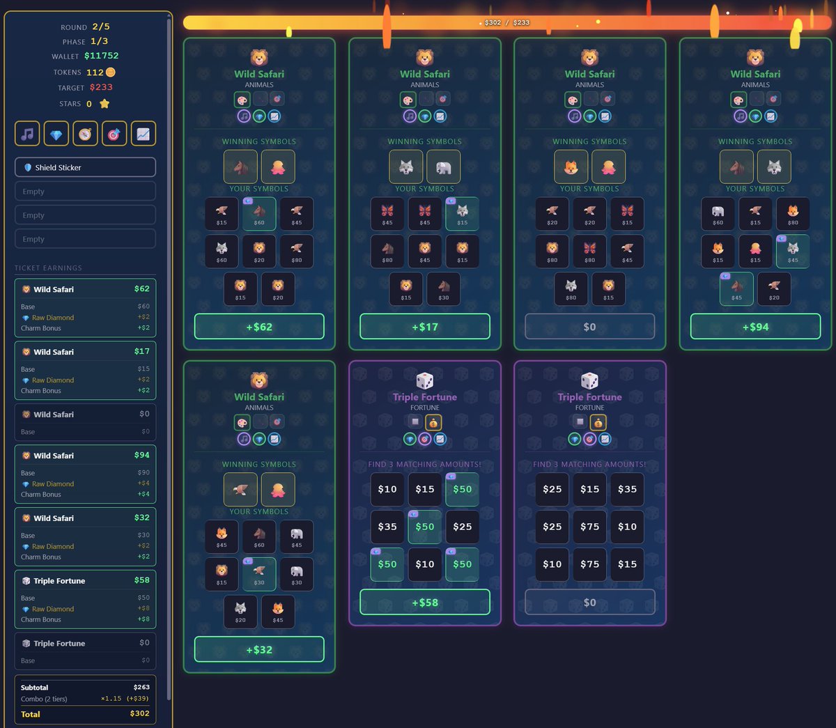A scratch-card roguelike inspired by #Balatro? 🎟️ The Scraping By ...