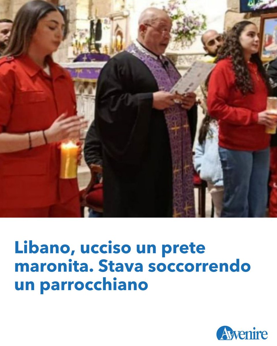 Il parroco di Qlayaa, Padre Pierre El Raii, vittima di un bombardamento che ha colpito la sua zona, nel sud del Paese. Era impegnato ad aiutare un fedele ferito dopo un primo attacco. La comunità cattolica sconvolta: «Qui piangono tutti, basta violenza» buff.ly/qIaCocr