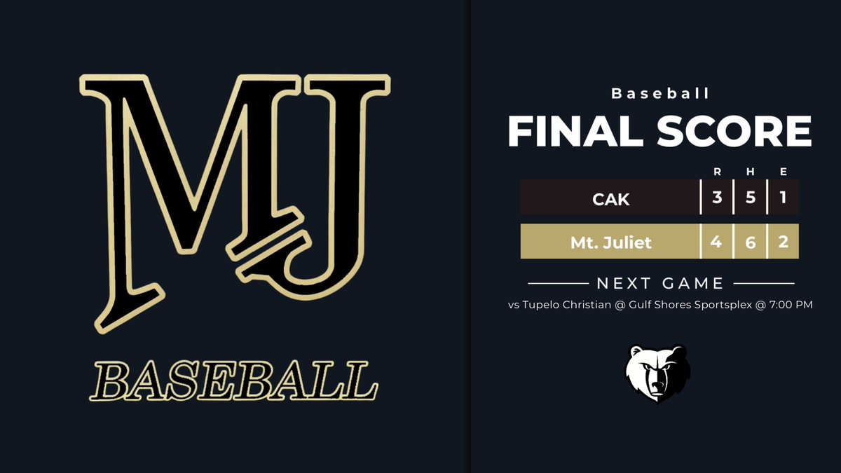 Mt. Juliet Baseball tweet media