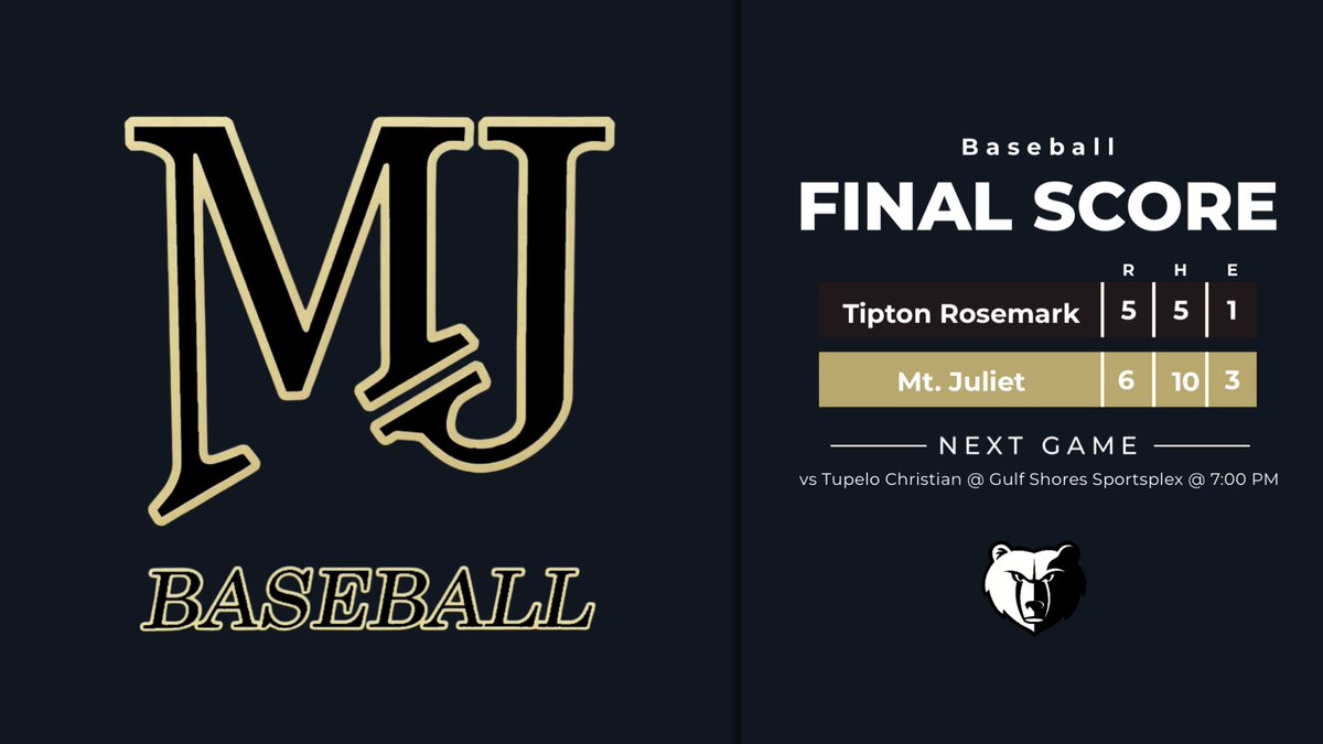 Mt. Juliet Baseball tweet media