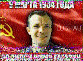 LU3HAU's tweet image. Evento SSTV En honor al 92º Aniversario del Nacimiento del 1er COSMONAUTA del planeta, Yuri Alekseyevich Gagarin, Desde el  Satélite MONITOR-3 (RS58S)

#MONITOR3 #RS58S #SSTV #YuriAGagarin #Cosmonauta #SpacePi #Gagarin #M3 #Baofeng #UV5R #MoxonUHF #Moxon