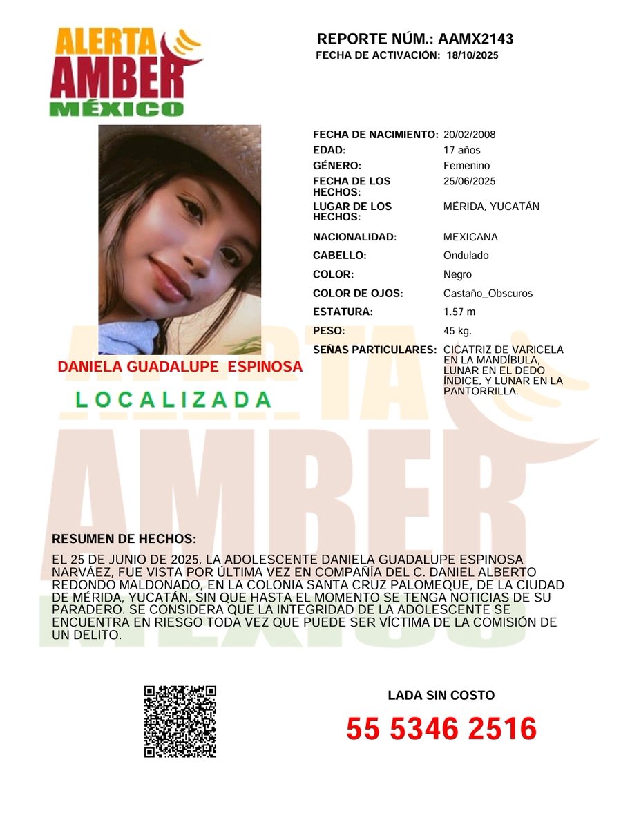 Alerta AMBER México tweet media