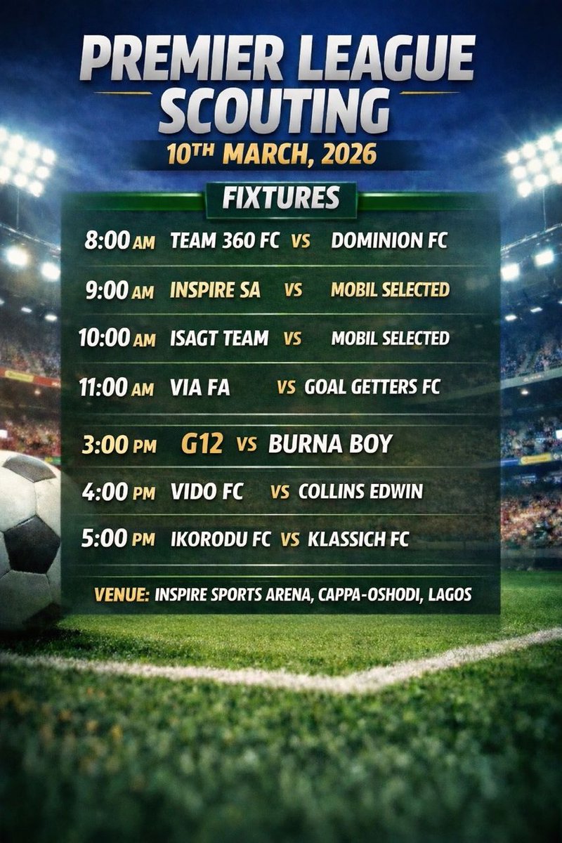 VIA_FA_'s tweet photo. VIA FA is heading to Lagos for the Premier League Scouting program as we continue our mission to develop exceptional football talent.

The journey continues 💪 https://t.co/Gumt3aBaKQ