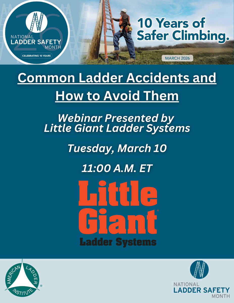 Ladder Safety Month tweet media