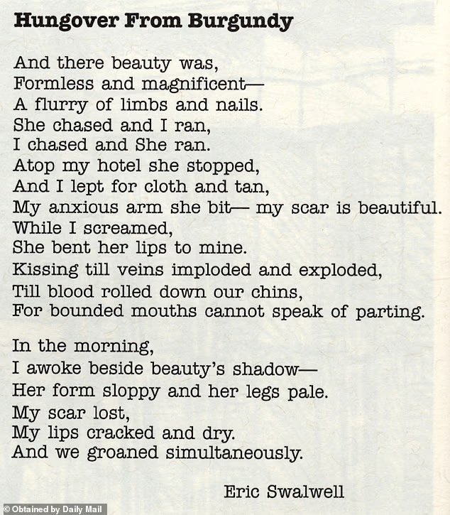 <a href="/DefiantLs/">Defiant L’s</a> <a href="/RepSwalwell/">Rep. Eric Swalwell</a>  - you suck at public speaking, but you’re even worse as a poet…