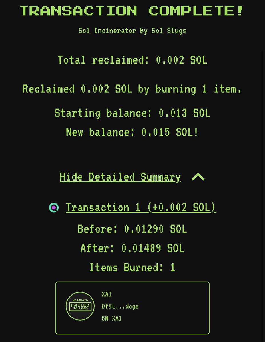 5,000,000 xAI tokens have been burned 🔥

Total burned is now at 8,690,420 xAI tokens ✨