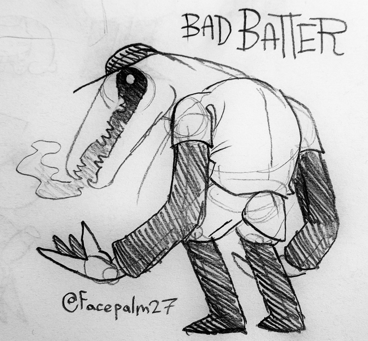 Facepalm27's tweet image. Bad Batter Design
#offtherpg #redesign #fanart #art