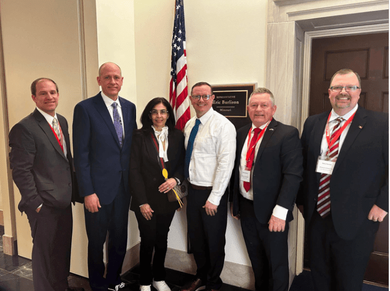 Dusty Cruise and Gary Harrell (pictured with Representative Eric Burlison) recently traveled to Washington, DC, on behalf of Missouri Enterprise and the MEP National Network to share real-world results from their partnerships with some of Missouri's manufacturers.