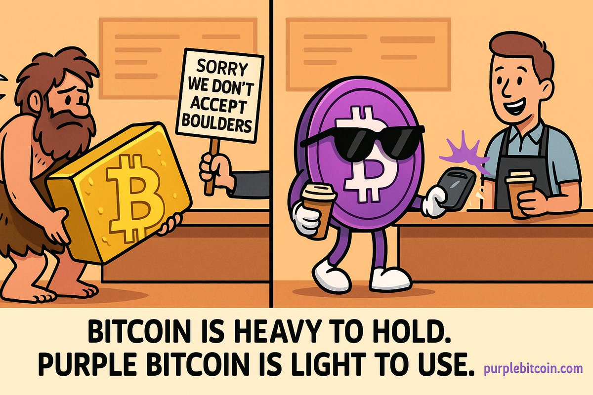 Are you ready for the future?

#PurpleBitcoin $PBTC 🟣
#Bitcoin #SolanaGem 
#Upgrade