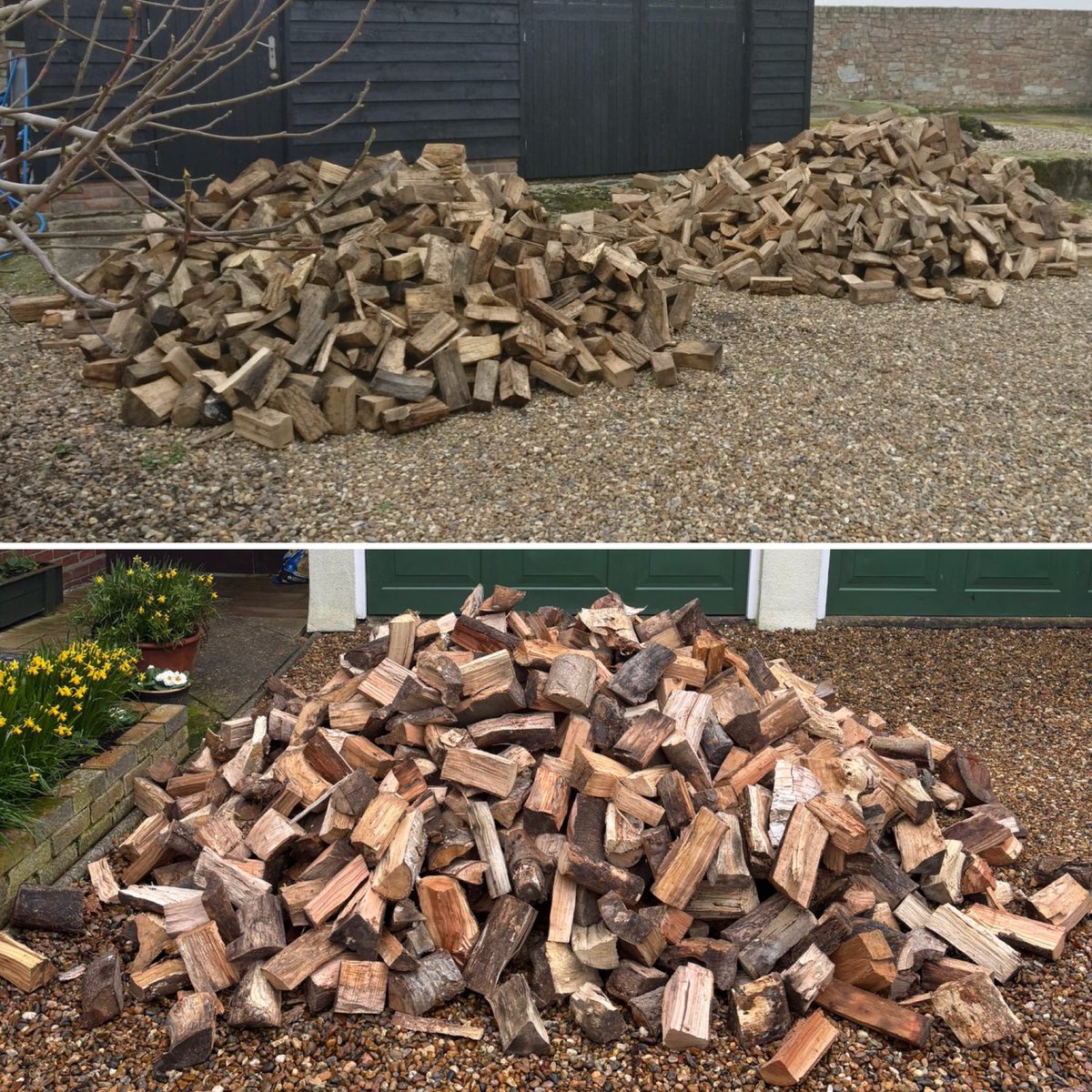 MasonsTree's tweet image. Log 🪵 deliveries 🚚 today to #Frinton &amp;amp; #Langenhoe, #Essex.🔥