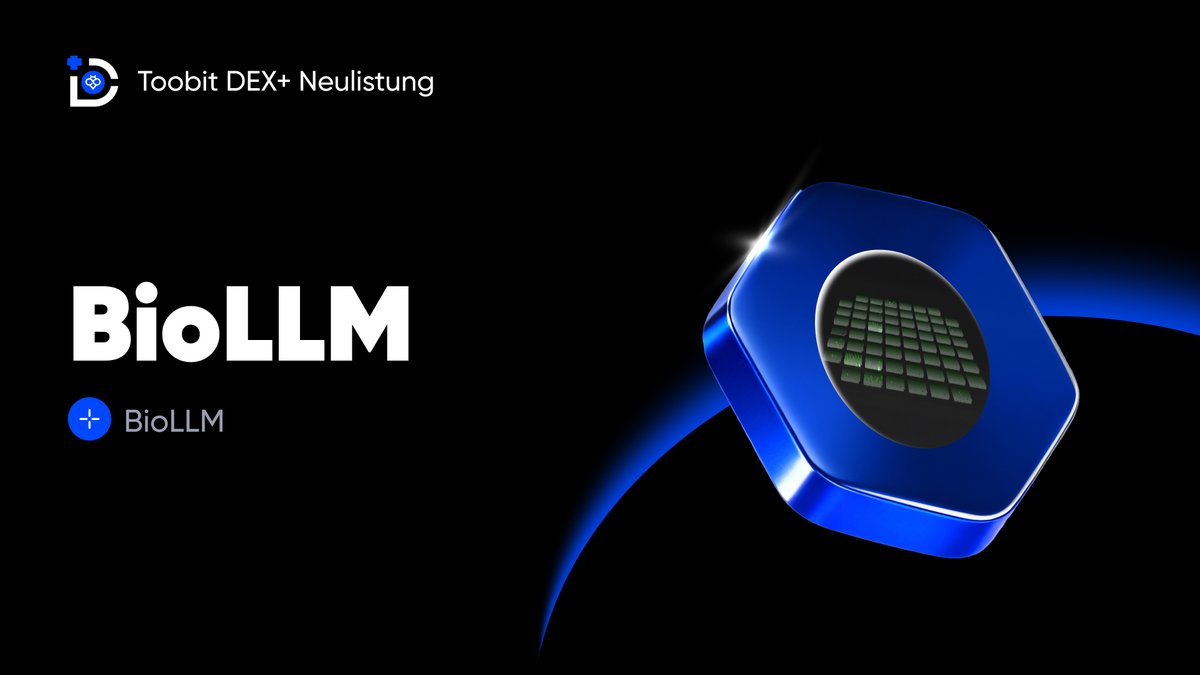 Toobit_DACH's tweet image. ⚡ Trade-Alarm!
#BioLLM ist jetzt live auf Toobit DEX+.
Starte noch heute mit dem Trading dieses einzigartigen Tokens!

Mehr Infos➡️ bit.ly/4d9czoL

#ToobitDEXPlus #BioLLM