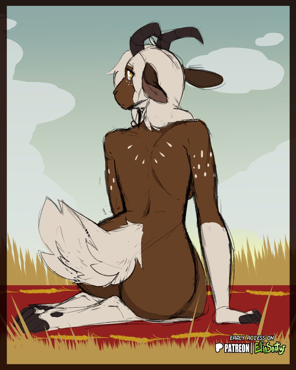 I sketched Sitari while recovering.