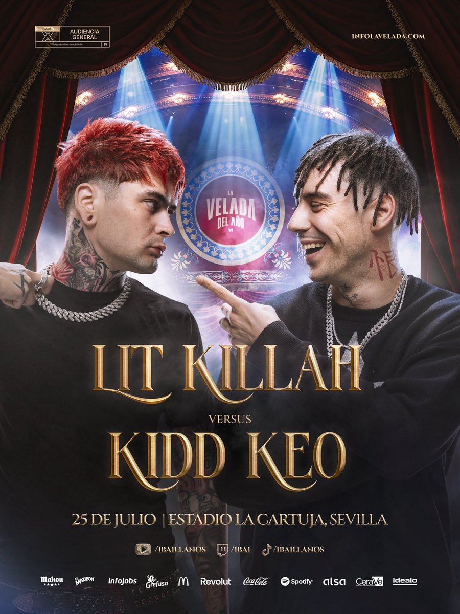 Ahora sí ya empieza a tomar forma #LaVeladaDelAñoVI que sea un duelo musical Lit Killah vs Kidd Keo
