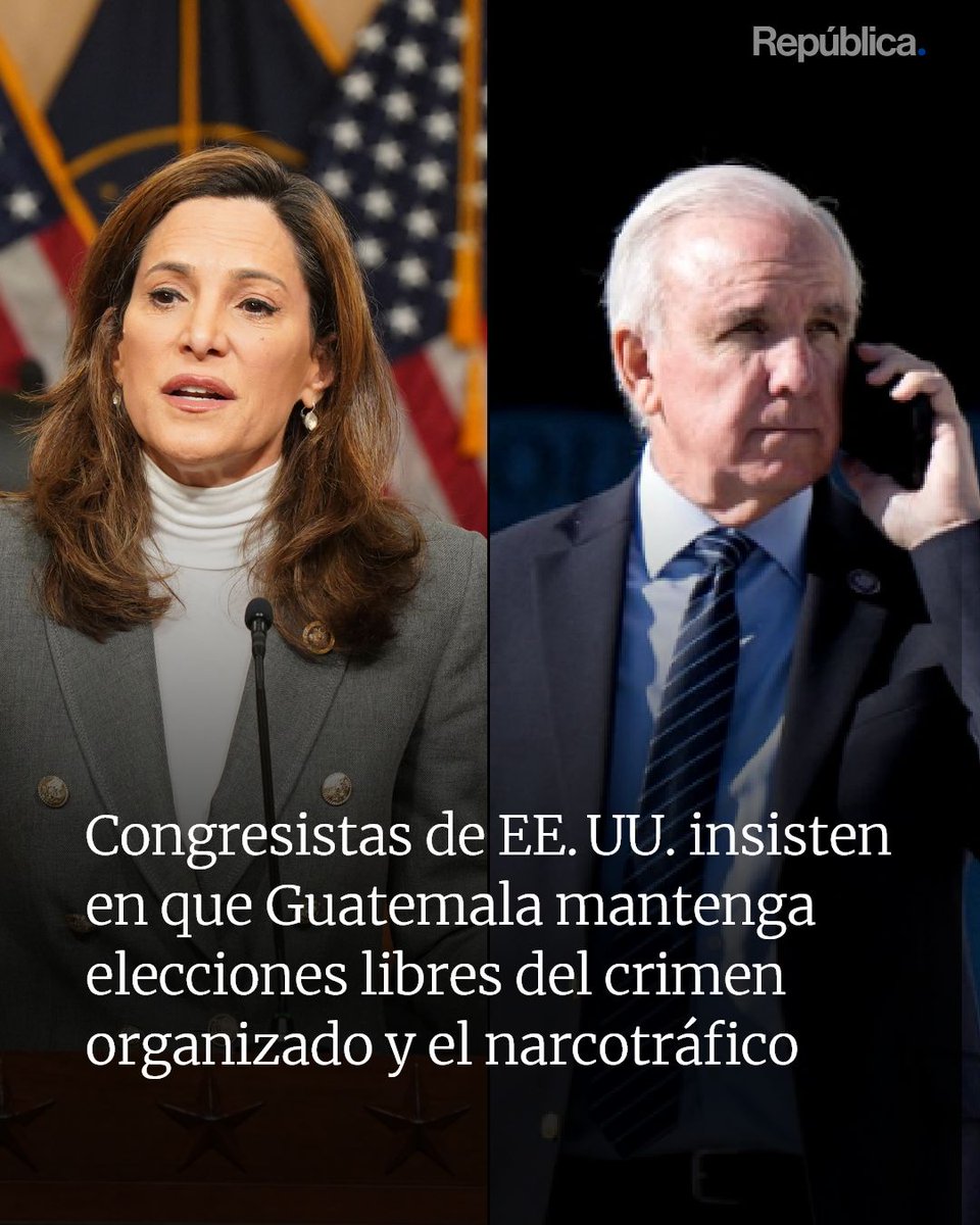 republicagt's tweet photo. 🇺🇸⚖️ Congresistas de EE. UU. advierten vigilancia sobre la elección de magistrados.

Los legisladores María Elvira Salazar y Carlos A. Giménez pidieron que los nombramientos estén alejados del crimen organizado y el narcotráfico. https://t.co/C6s6jS9mwh https://t.co/Cxo704NyfB