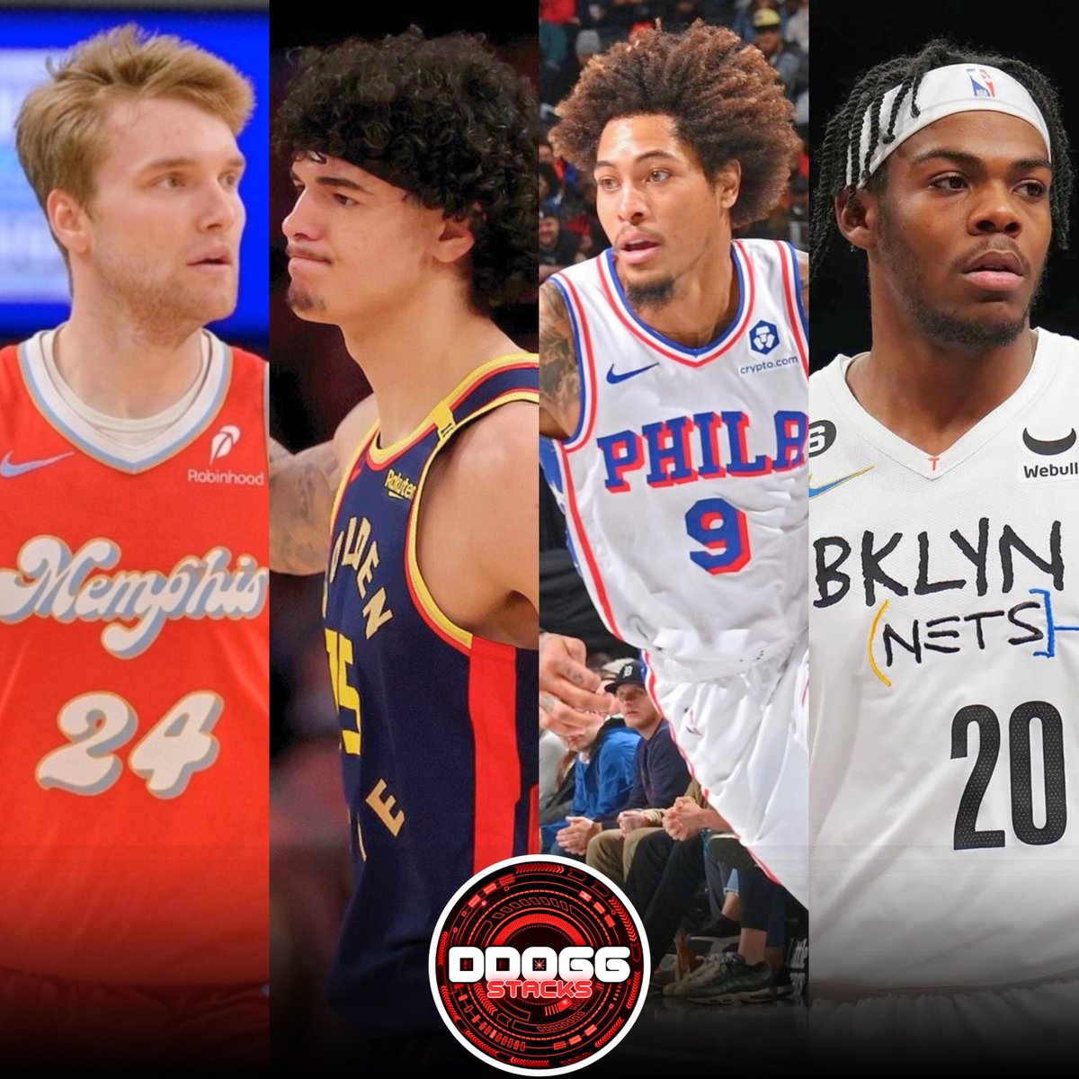 DDOGGSTACKS's tweet image. 3/9 NBA🏀 Card

Cam Spencer o5.5 Assists
#GrindCity 
Gui Santos o9.5 Rebounds + Assists
#DubNation 
Kelly Oubre Jr. o17.5 Points
#76ers 
Day’Ron Sharpe o19.5 Points + Rebounds + Assists
#NetsWorld 

Like and Follow if tailing🐾

📊 @PropsEdge | Use Code: DDOGG for 20% off