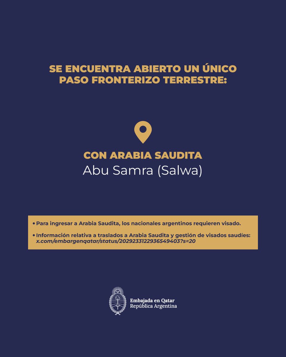 Embajada Argentina en Qatar tweet media