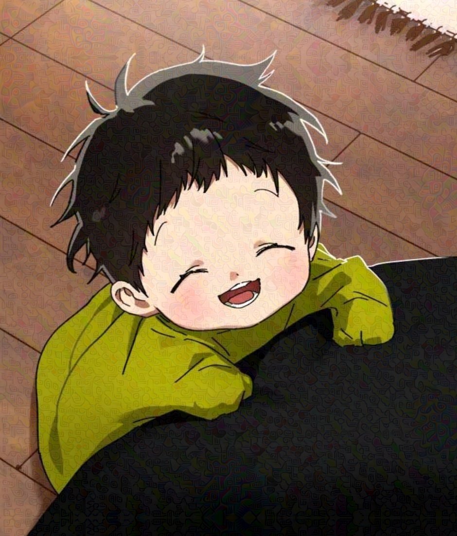 Mori got his bangs trimmed 🥹 (still super cute no matter what)